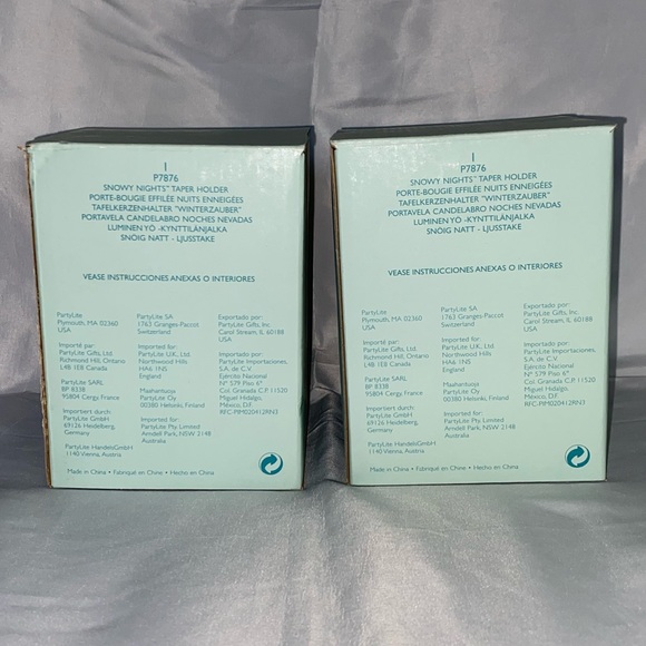 RETIRED! PartyLite❄️Starry Nights Taper Holder (P7876) - Set of 2 - Picture 7 of 8